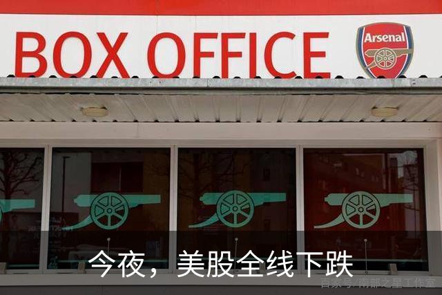 今夜，美股全线下跌